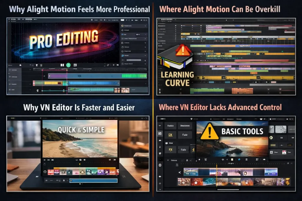 Alight Motion VS VN Editor