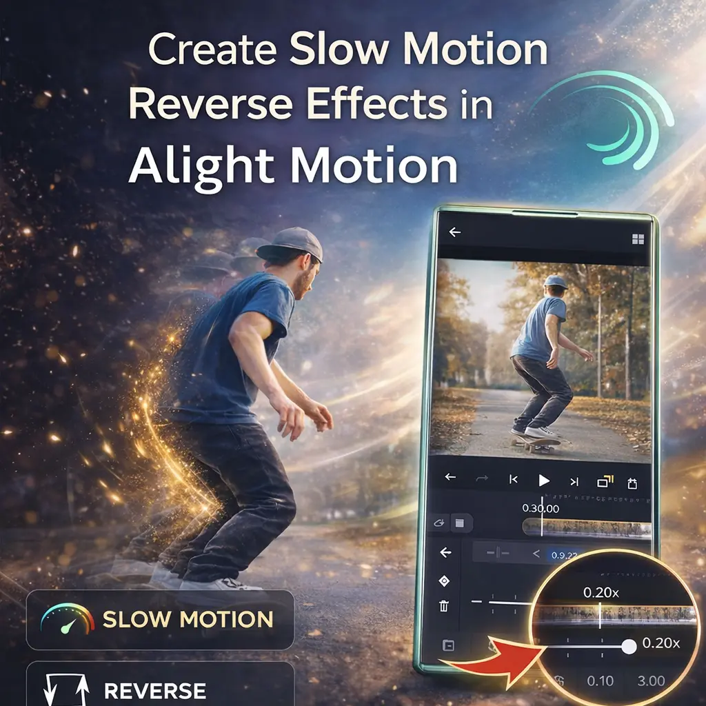 Reverse a Video On Alight Motion