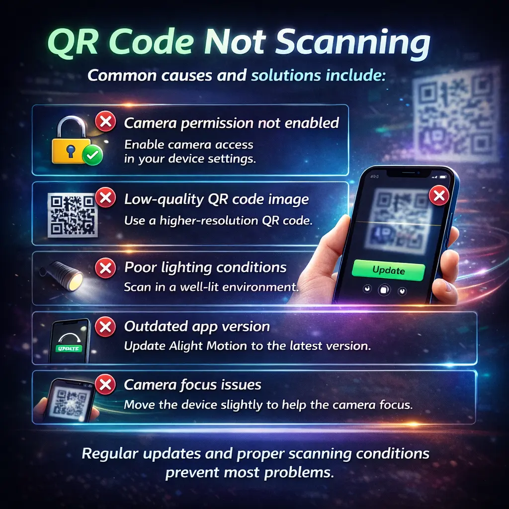 Alight Motion QR Code Scanning