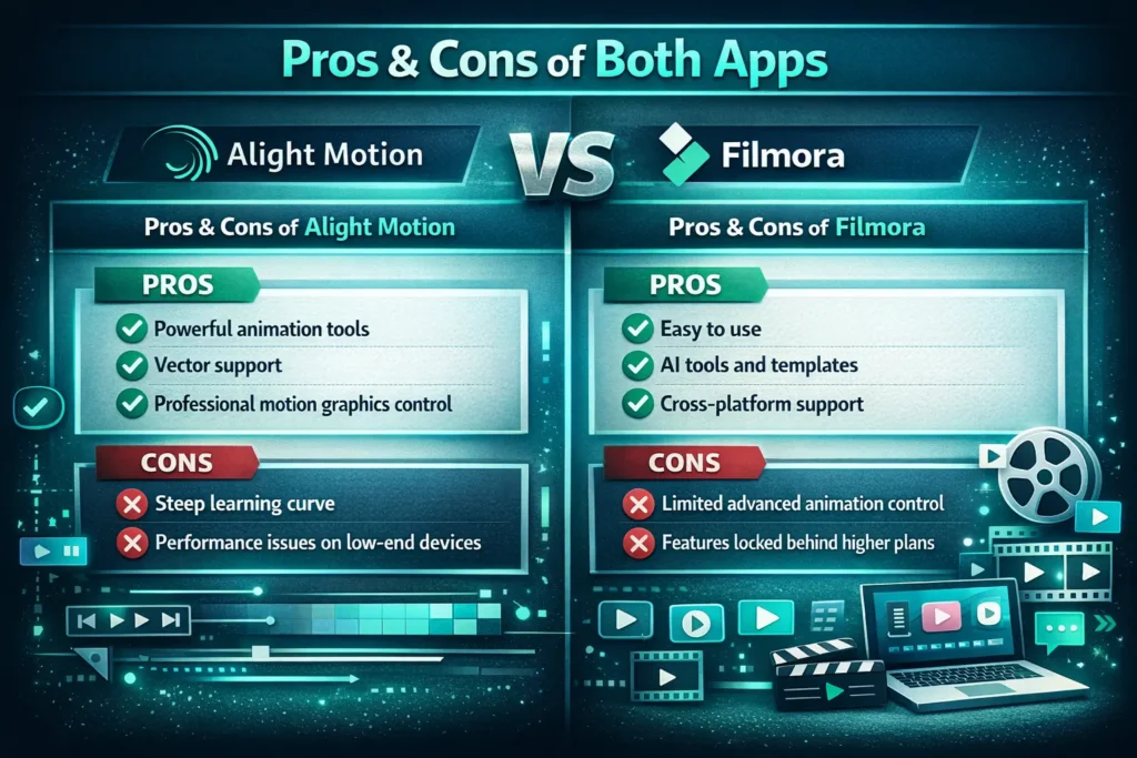 Alight Motion vs Filmora