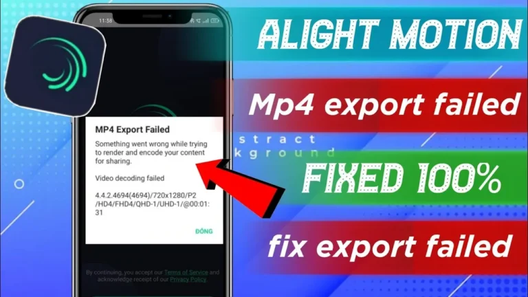 How To Fix Alight Motion Export Problem – Complete Guide 2026