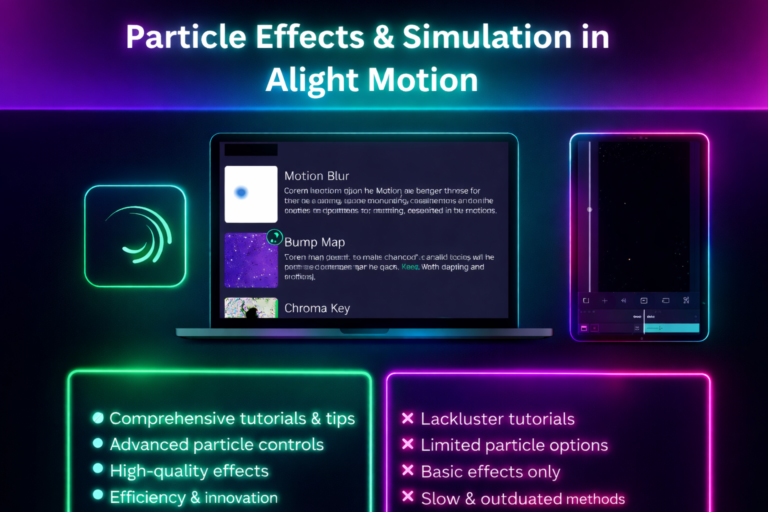 Particle Effects & Simulation in Alight Motion for Stunning Videos