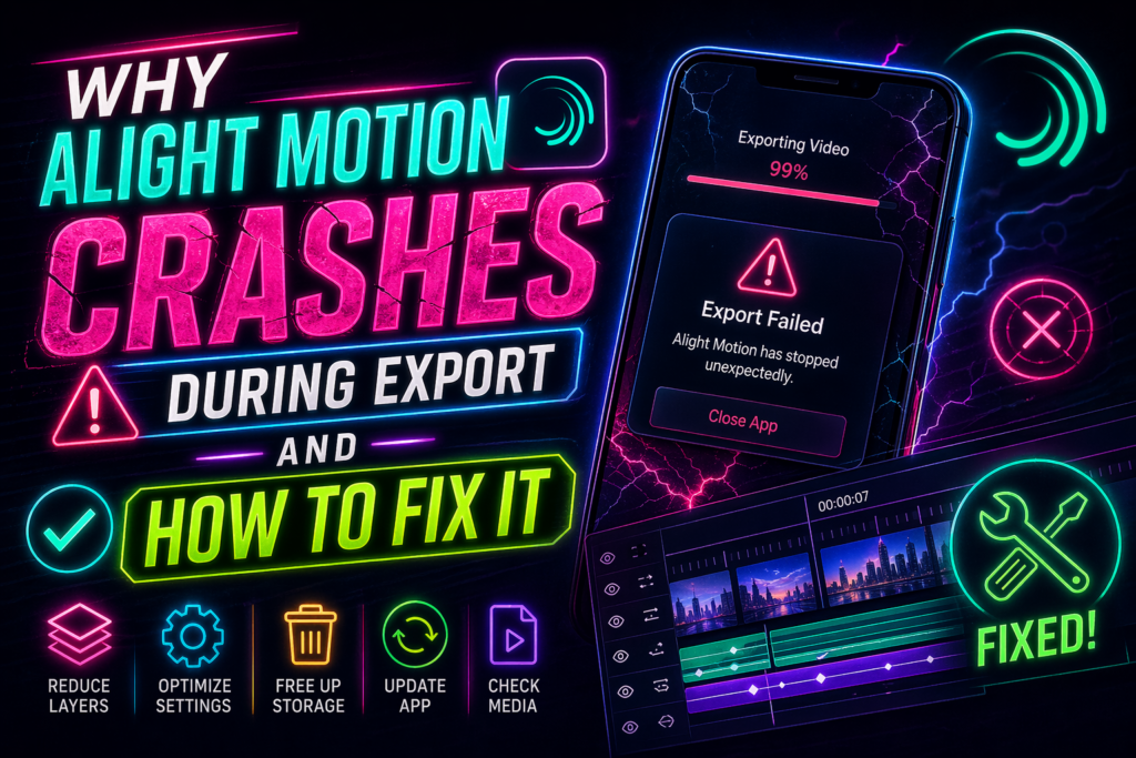 Alight Motion Crashes During ExportAlight Motion Crashes During Export